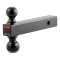 CURT Multi-Tow Dual Ball Mount with Solid Shank CURT multi-tow ball mount with two welded balls for trailer towing