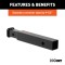 CURT Hitch Adapter - Converts 2" to 1-1/4" Receiver - 9.5" Extension CURT hitch adapter extends 9-1/2", 2" to 1-1/4" conversion, black powder coat.
