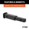 CURT Hitch Extender for 1-1/4 Inch Receiver - 7 Inch Extension CURT hitch extender providing 7 inch extension for 1-1/4 inch receiver tube