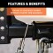 CURT Trailer Safety Chain Hanger Bracket on 2-Inch Hitch CURT safety chain hanger bracket clipped onto a 2-inch hitch shank, keeping trailer chains off the ground with durable steel construction.