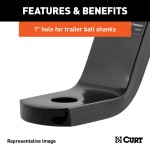 CURT Class 3 ball mount with a 2 inch shank for towing heavy-duty trailers
