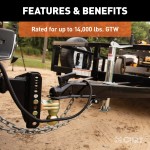 CURT Adjustable Channel-Style Dual Ball Mount for Trailers CURT adjustable channel-style dual ball mount with two ball sizes for versatile trailer towing.