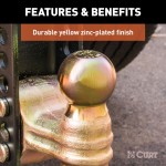 CURT Adjustable Channel-Style Dual Ball Mount for Trailers CURT adjustable channel-style dual ball mount with two ball sizes for versatile trailer towing.