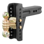 CURT Adjustable Channel-Style Ball Mount with Dual Ball Sizes CURT adjustable channel-style ball mount with dual ball sizes for versatile towing solutions.