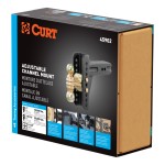 CURT Adjustable Channel-Style Ball Mount with Dual Ball Sizes CURT adjustable channel-style ball mount with dual ball sizes for versatile towing solutions.