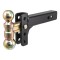 CURT Adjustable Ball Mount - 10,000 lbs Capacity with Dual Balls CURT adjustable ball mount with dual ball sizes, up to 10,000 lbs capacity, provides versatile towing solutions.