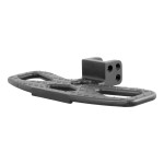 CURT Adjustable Channel Mount Folding Hitch Step for Trucks CURT hitch step on truck offers versatile, folding design with durable steel construction for safe access to vehicle.