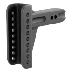 CURT Adjustable Channel Mount Replacement Shank - 2-1/2 Inch CURT adjustable channel mount replacement shank with 2-1/2 inch sizing and durable finish