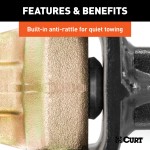 CURT Adjustable Deep Drop Channel-Style Ball Mount with Dual Balls CURT adjustable ball mount with 3-inch shank, dual ball sizes for versatile towing.