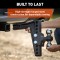 CURT Adjustable Trailer Hitch With Dual Ball for Versatile Towing CURT adjustable trailer hitch with dual ball mount for level towing