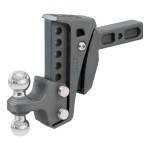 CURT Rebellion XD Adjustable Cushion Hitch Ball Mount CURT Rebellion XD cushion hitch with ShockDrop technology for smoother towing