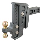 CURT Rebellion XD Cushion Hitch Ball Mount with ShockDrop Technology CURT Rebellion XD adjustable cushion hitch ball mount with ShockDrop technology for smoother towing.