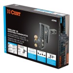 CURT Rebellion XD Cushion Hitch Ball Mount with ShockDrop Technology CURT Rebellion XD adjustable cushion hitch ball mount with ShockDrop technology for smoother towing.