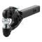CURT combo ball and pintle hitch with black powder coat and chrome ball