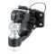 CURT Combination Ball and Pintle Hitch with Durable Finish CURT combination ball and pintle hitch for heavy-duty towing, featuring a durable powder coat finish and secure coupling.