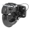 CURT Heavy-Duty Pintle Hitch with Powder Coat Finish CURT pintle hitch featuring a secure latch and durable black powder coat finish for heavy-duty towing.