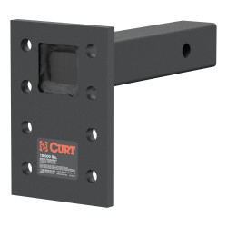 CURT Adjustable Pintle Mount 15000 lbs Fits 2 Inch Hitch 6-1/2 Inch Drop 8 Inch Length Heavy Duty 48325 CURT Adjustable Pintle Mount 15000 lbs Fits 2 Inch Hitch 6-1/2 Inch Drop 8 Inch Length Heavy Duty 48325