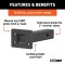 CURT Adjustable Pintle Mount for 2-Inch Receiver - Durable Finish CURT adjustable pintle mount with a solid steel shank for heavy-duty towing on 2-inch receivers.