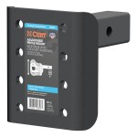 CURT Pintle Hitch Adjustable Mount with 2-Inch Receiver CURT pintle hitch with adjustable mount, fits 2-inch receiver, 17000 lbs capacity