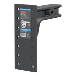 CURT 2-1/2" Adjustable Pintle Mount for Heavy-Duty Towing CURT adjustable pintle mount with solid steel shank for 2-1/2 inch hitch receiver, supporting up to 20,000 lbs.