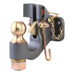 SecureLatch Pintle Hitch with Auto-Locking and Cupped Design SecureLatch pintle hitch with auto-locking mechanism and cupped design for trailers