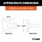 CURT Pintle Hitch with 2-1/2 Inch Lunette Ring and Powder Coating CURT pintle hitch featuring a 2-1/2 inch lunette ring with black powder coat finish for robust towing