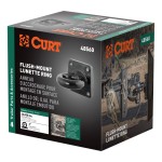 CURT Lunette Eye with 3 Inch Diameter for Pintle Hitches CURT lunette eye in forged steel, 3 inch diameter, rust-resistant black finish