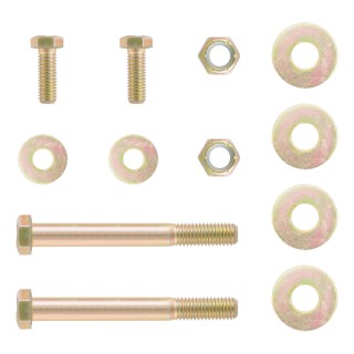 CURT Pintle Hitch Bolt Kit for Lunette Channel Mount CURT pintle hitch bolt kit with hex bolts, nylock nuts, and washers for lunette eyes