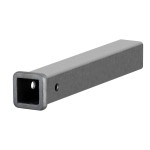 CURT 18-inch Raw Steel Receiver Tube for Towing Fabrication CURT fabrication steel receiver tubing with a raw finish designed for a 2" x 2" hitch