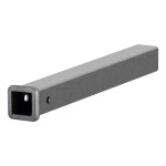 CURT Raw Steel Receiver Tubing with 2x2 Inch Opening, 24 Inch Length CURT receiver tubing, raw steel, 2x2 inch opening, 24 inch length for custom towing fabrication