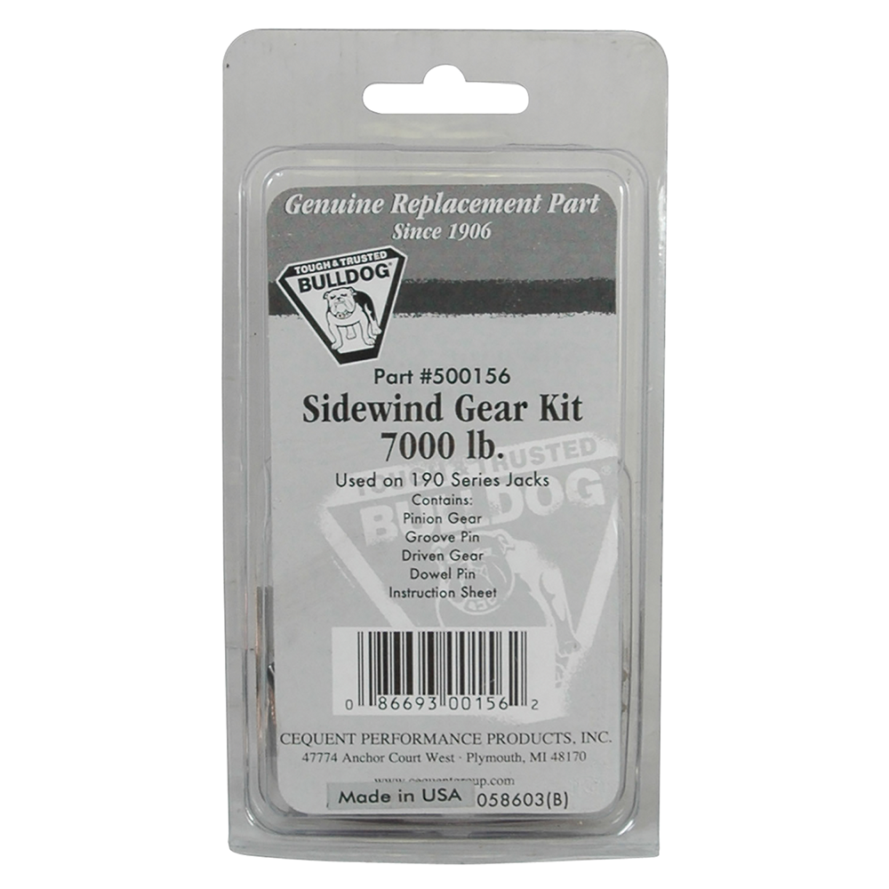 Genuine BULLDOG Trailer Jack Side Gear Kit, 8000 lb Capacity BULLDOG side gear kit for trailer jack, genuine replacement, 8000 lb capacity