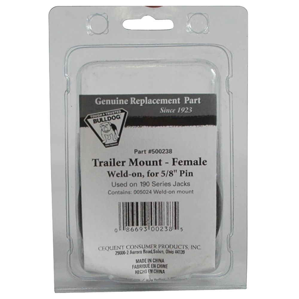 Genuine BULLDOG trailer jack weld-on female swivel mount BULLDOG trailer jack weld-on female swivel mount for 190 series