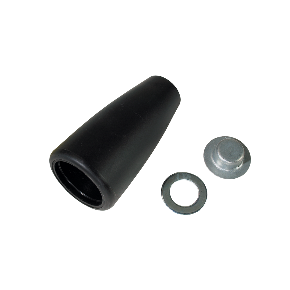 BULLDOG Trailer Jack Crank Knob for Top and Side Wind Series Teardrop shaped black plastic BULLDOG trailer jack crank knob with installation hardware