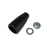 BULLDOG Trailer Jack Crank Knob for Top and Side Wind Series Teardrop shaped black plastic BULLDOG trailer jack crank knob with installation hardware