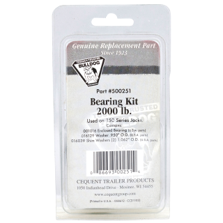 BULLDOG bearing kit, genuine replacement for Series 150 trailer jacks