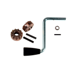 Genuine BULLDOG sidewind crank and gear kit for round trailer jacks