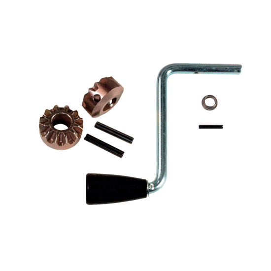 Genuine BULLDOG sidewind crank and gear kit for round trailer jacks