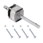 Planetary Gearbox for Bulldog Trailer Jacks with Hardware Planetary gearbox replacement for Bulldog trailer jacks including mounting hardware