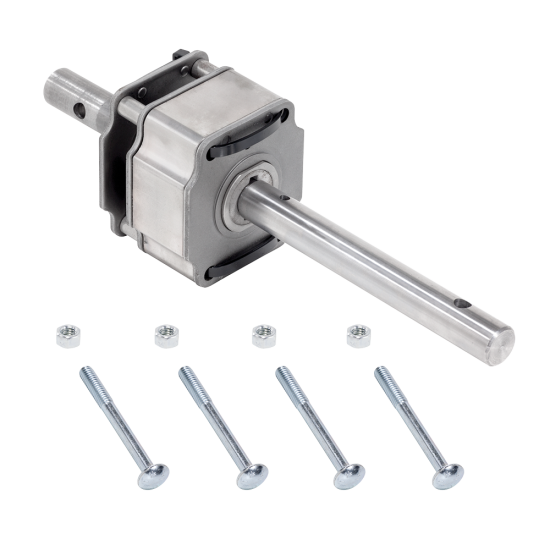 Planetary Gearbox for Bulldog Trailer Jacks with Hardware Planetary gearbox replacement for Bulldog trailer jacks including mounting hardware