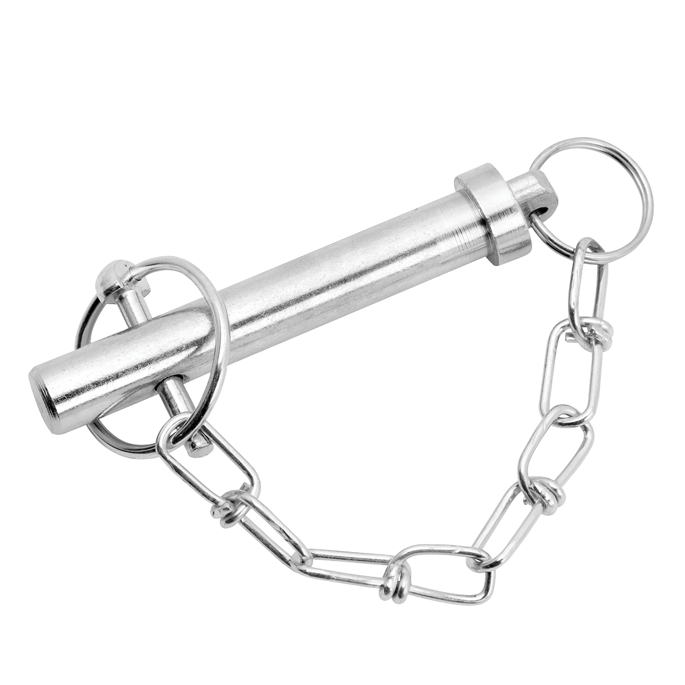 Bulldog Genuine 9/16 x 2.75 Pull Pin with Chain for Jacks Bulldog genuine pull pin with chain for drop leg jacks, 9/16 x 2.75 inches.