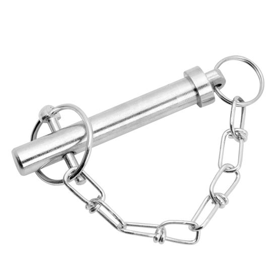 Bulldog Genuine 9/16 x 2.75 Pull Pin with Chain for Jacks Bulldog genuine pull pin with chain for drop leg jacks, 9/16 x 2.75 inches.