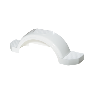 Fulton Trailer Fender for 13-Inch Wheels, Impact Resistant Fulton trailer fender made of HDPE for 13-inch wheels, featuring a scratch-proof design
