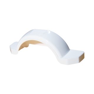 Durable Injection Molded HDPE Trailer Fenders with Skirt High density polyethylene trailer fenders with built-in skirt, impact-resistant and corrosion-proof, for 14 inch wheels.