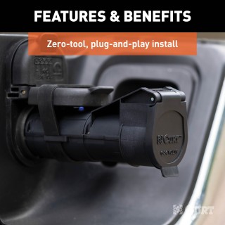 CURT Echo Bluetooth Mobile Trailer Brake Controller Setup CURT Echo mobile trailer brake controller connected to a smartphone for wireless control