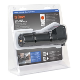 CURT Echo Bluetooth Mobile Trailer Brake Controller Setup CURT Echo mobile trailer brake controller connected to a smartphone for wireless control