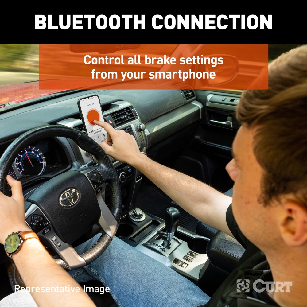 CURT Echo Under-Dash Bluetooth Trailer Brake Controller CURT Echo under-dash trailer brake controller with Bluetooth connectivity