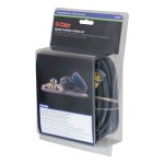 CURT trailer brake controller wiring kit, compatible with up to 8-brake systems, including cables and circuit breaker.