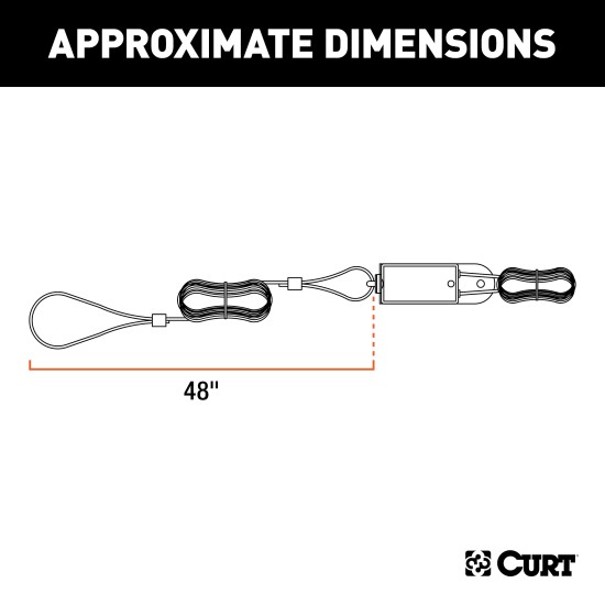 CURT Breakaway Kit for Trailer Safety and Reliable Activation CURT breakaway kit with high-temp mounting tab and nylon case for electric trailer brakes.