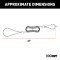 CURT Breakaway Kit Lanyard Pin with 48-Inch Cable CURT breakaway kit lanyard pin featuring a 48-inch cable for trailer safety