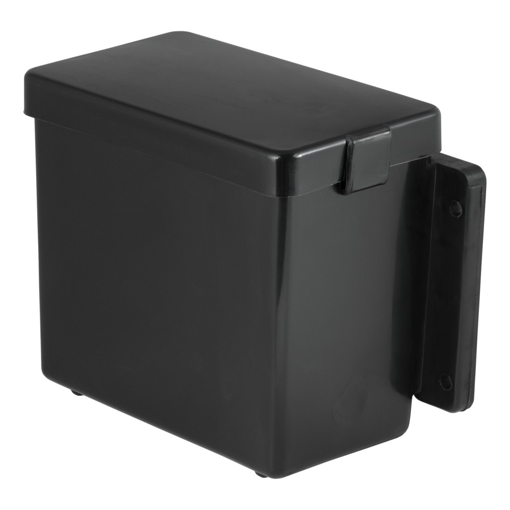 CURT Trailer Breakaway Kit Battery Case with Lockable Lid CURT breakaway battery case for trailer safety with lockable lid and polyethylene construction